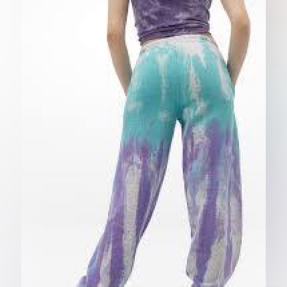 Urban outfitters iets frans... Watercolour Tie-Dye Joggers  Womens NWT sz XS - Picture 3 of 8